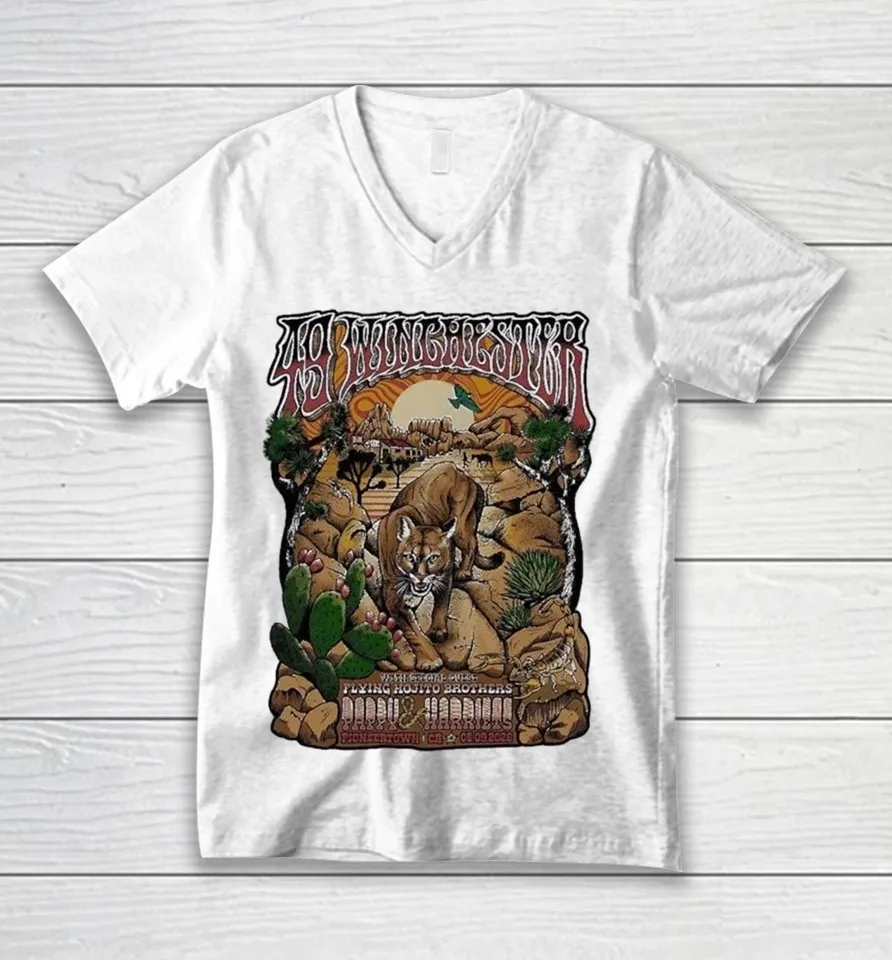 49 Winchester Pioneertown California At Pappy And Harriet’s On May 9 2026 V-Neck T Shirt