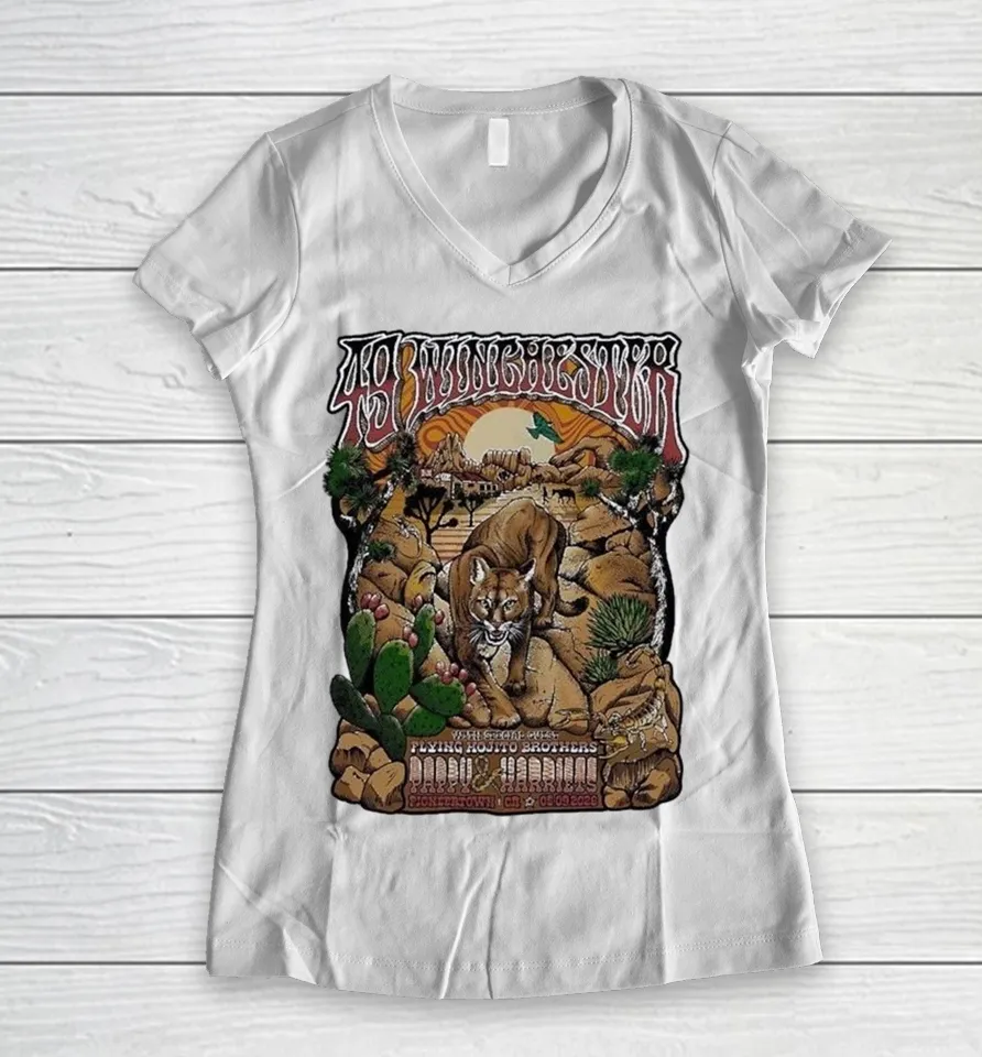 49 Winchester Pioneertown California At Pappy And Harriet’s On May 9 2026 Women V-Neck T Shirt