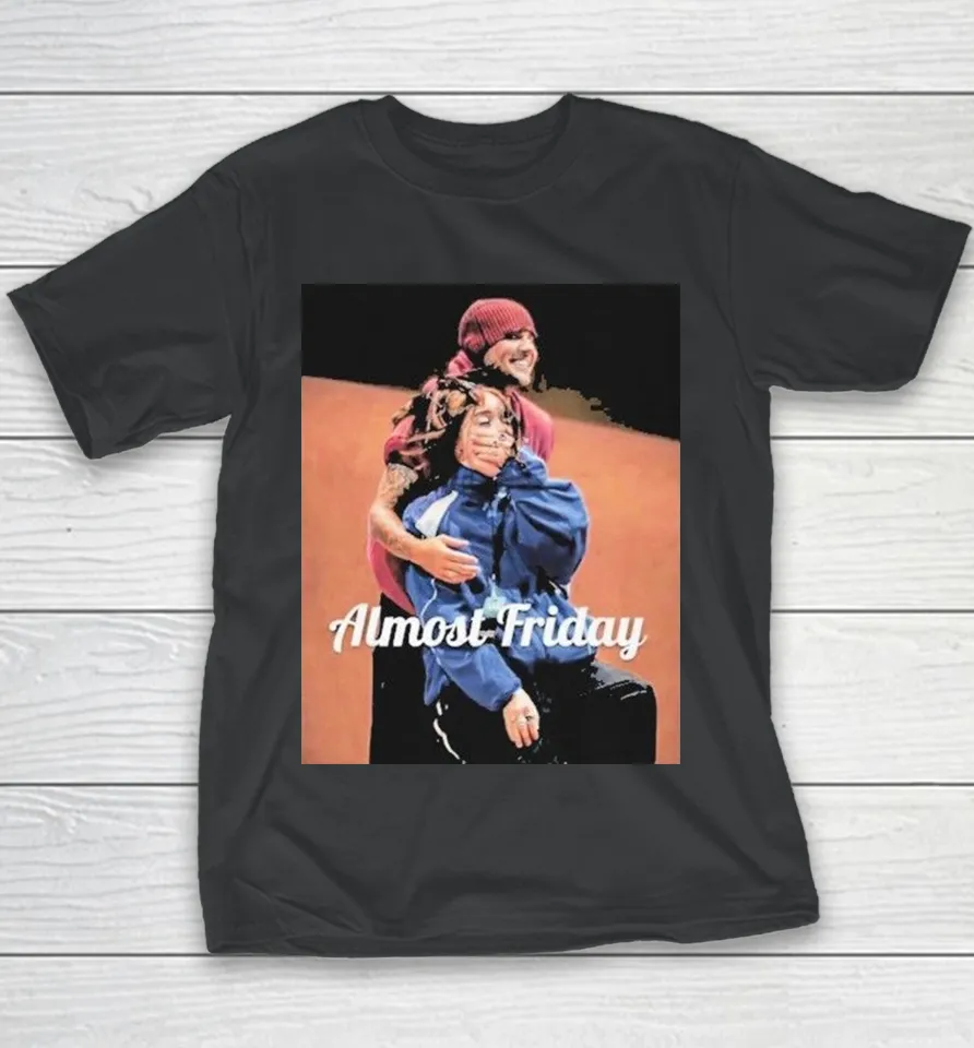 Almost Friday Justin Bieber And Billie Eilish Concert Youth T-Shirt Almost Friday Justin Bieber And Billie Eilish Concert Youth T-Shirt