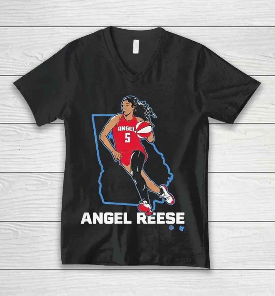 Angel Reese State Star ATL V-Neck T Shirt