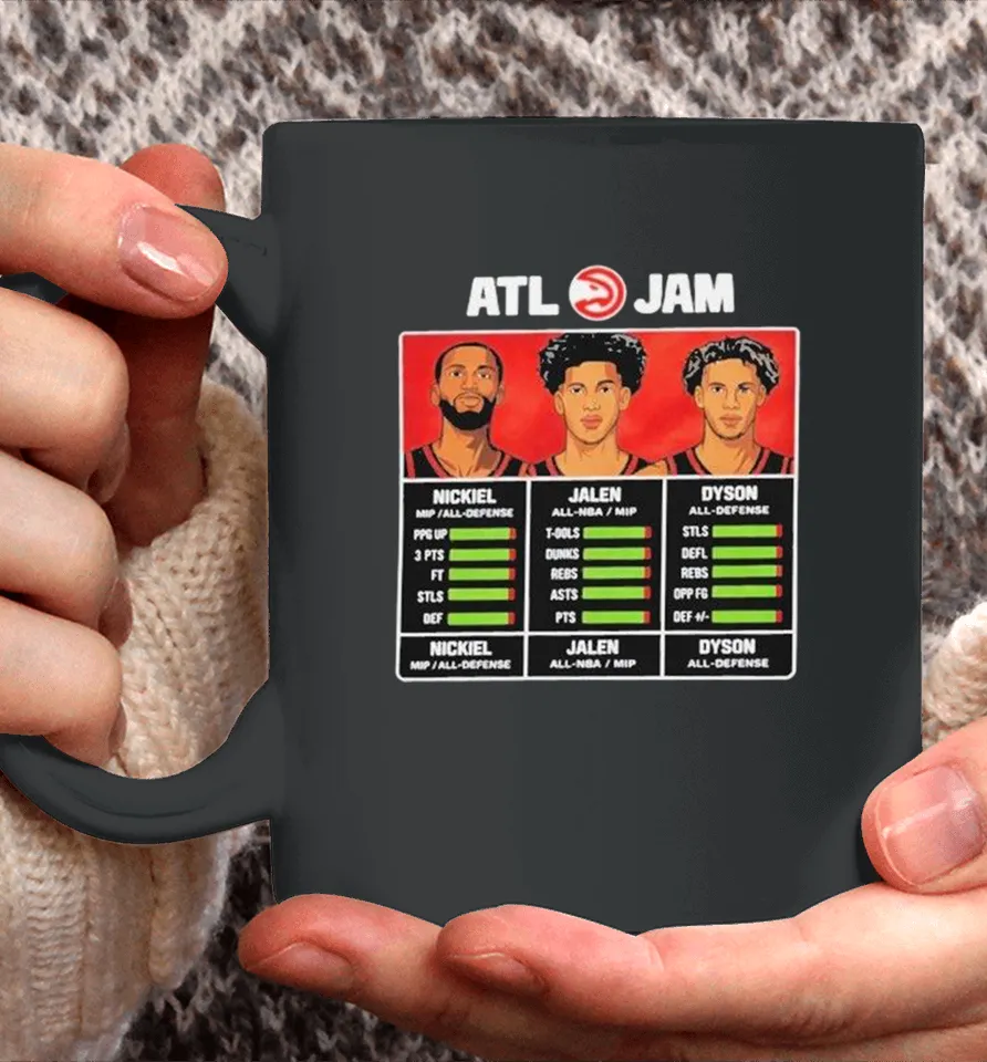 ATL Jam Nickeil Alexander-Walker Jalen Johnson And Dyson Daniels Coffee Mug