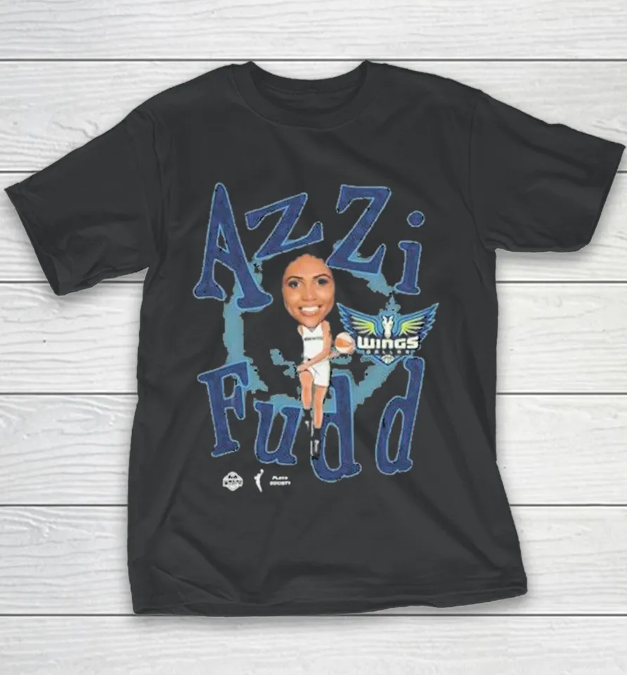 Azzi Fudd Dallas Wings Draft Playa Society WNBA Youth T Shirt