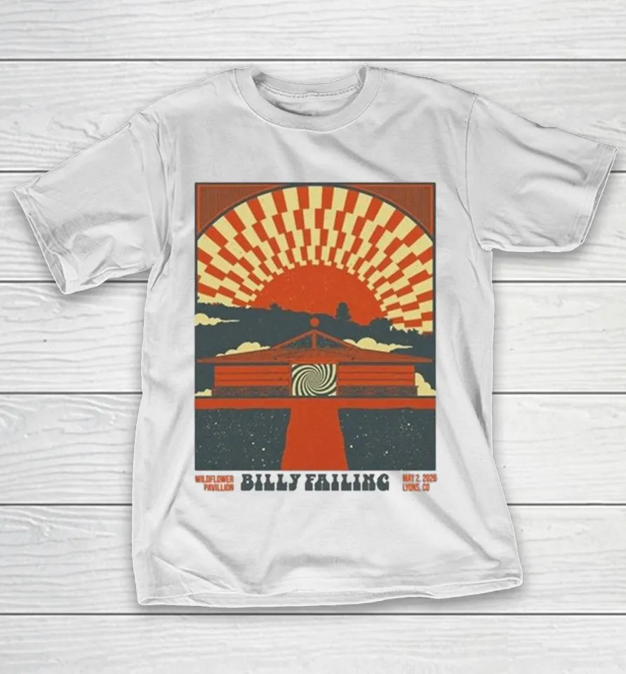 Billy Failing May 2 2026 Concert Lyons, Colorado T Shirt