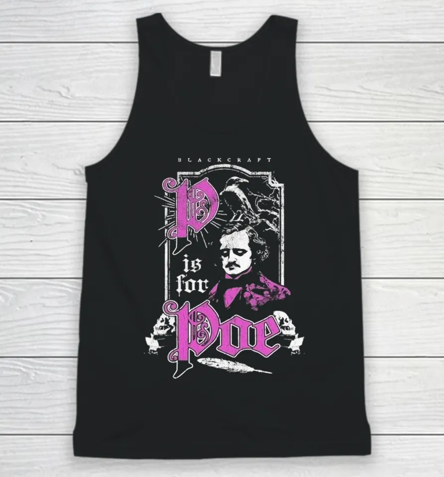 Blackcraft P Is For Poe Tank Top Blackcraft P Is For Poe Tank Top