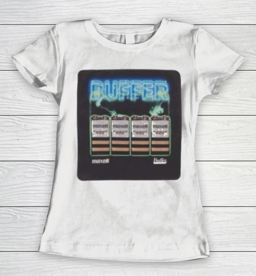Bodega X Maxell Buffer Cassette Shirts 3 Bodega X Maxell Buffer Cassette Women T-Shirt
