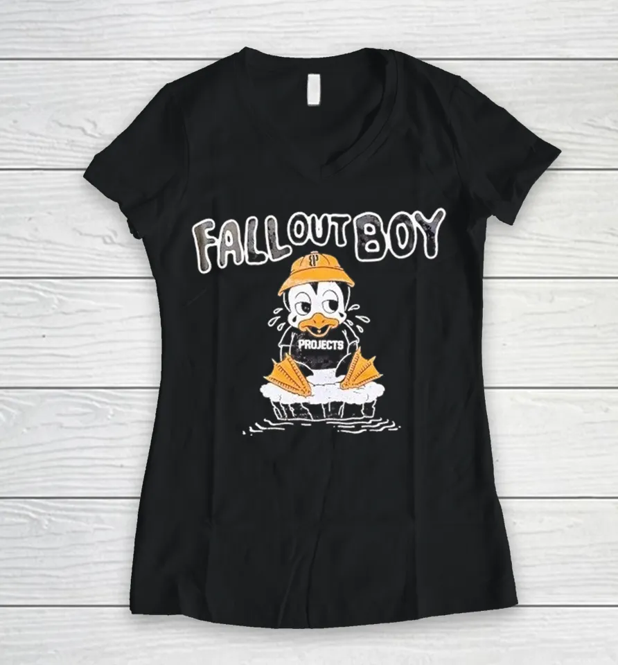 Brooklyn Projects x Fall Out Boy Duck Women V-Neck T Shirt