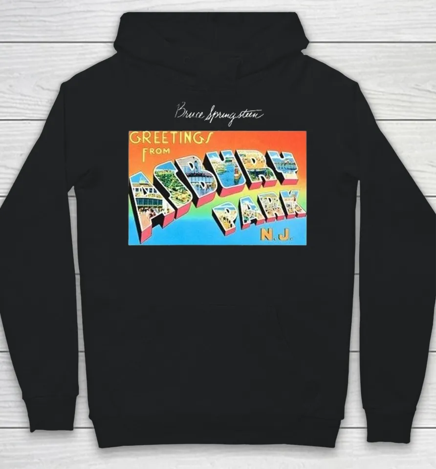Bruce Springsteen Greetings From Asbury Park NJ Hoodie