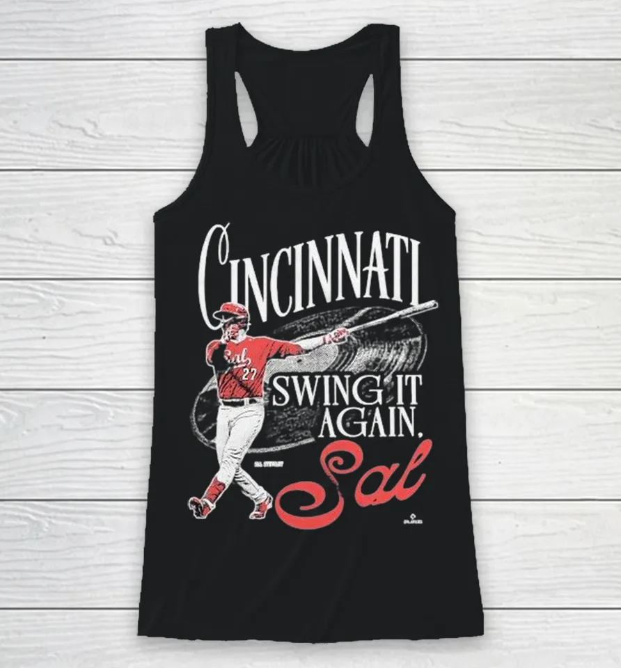 Cincinnati Reds Swing It Again, Sal Stewart Racerback Tank