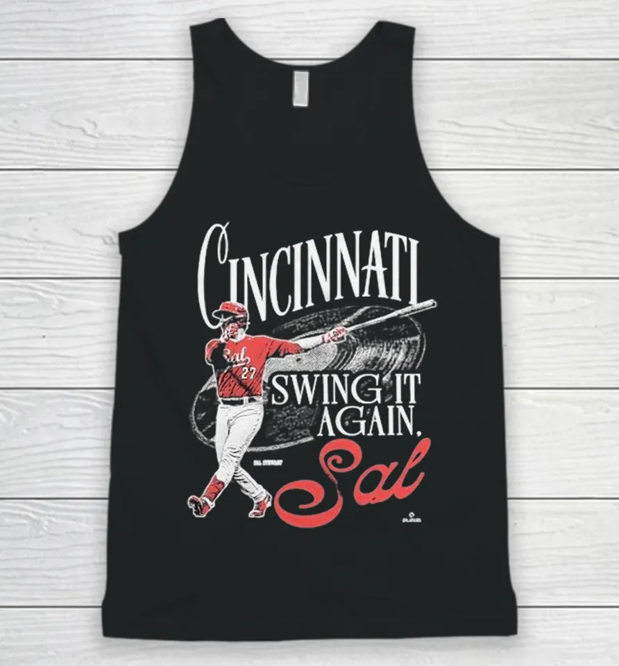 Cincinnati Reds Swing It Again, Sal Stewart Tank Top Cincinnati Reds Swing It Again, Sal Stewart Tank Top