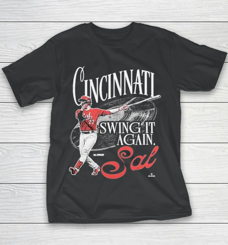 Cincinnati Reds Swing It Again, Sal Stewart Youth T Shirt