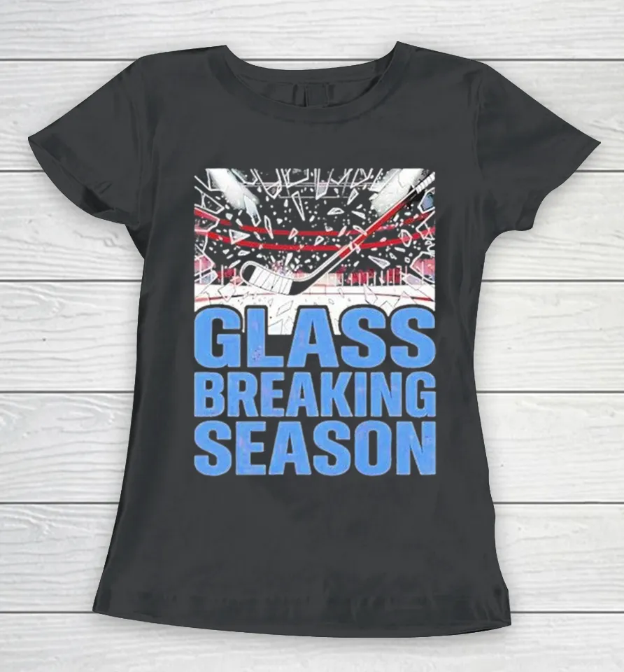 Colorado Avalanche Glass Breaking Season Women T Shirt