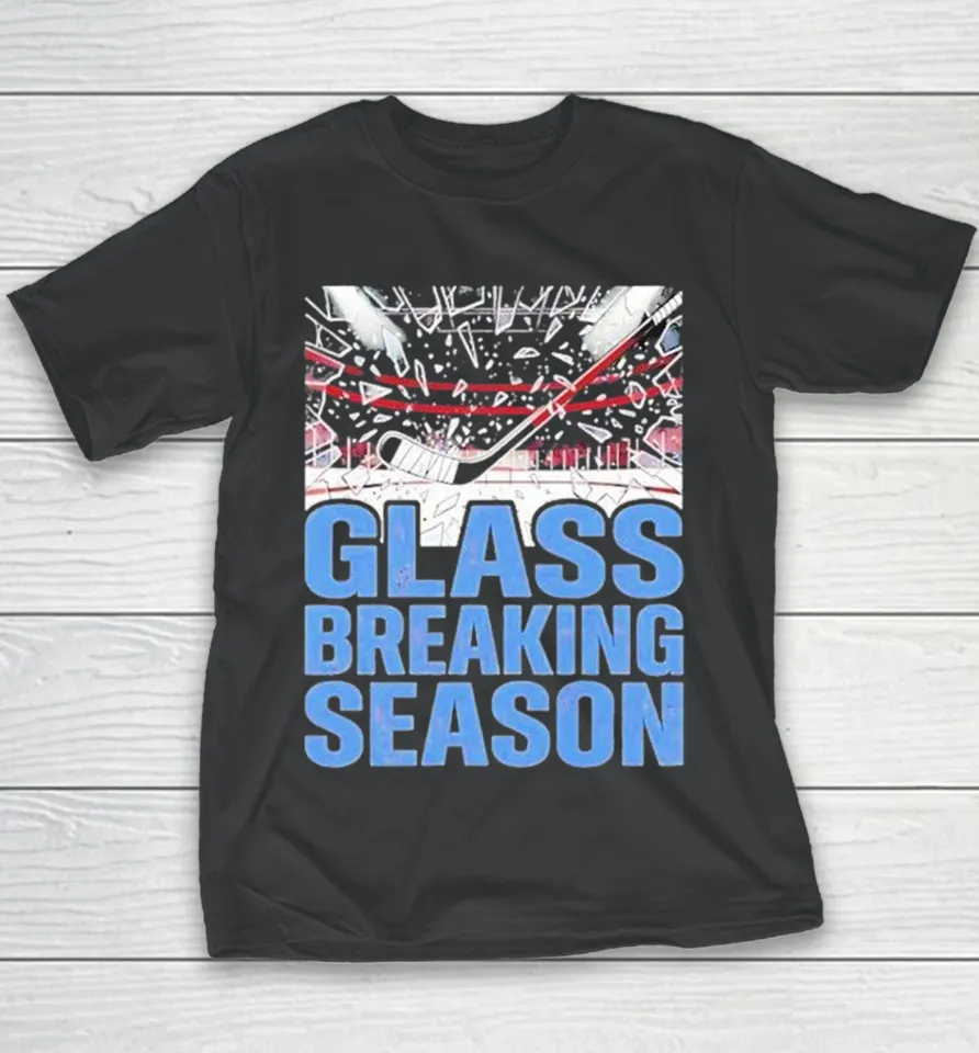Colorado Avalanche Glass Breaking Season Youth T Shirt