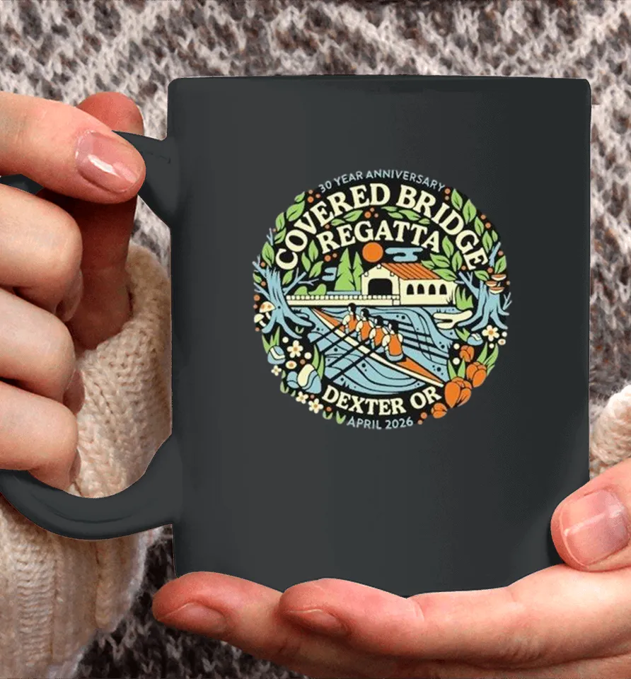 Covered Bridge Regatta Dexter OR April 2026 30 Year Anniversary Coffee Mug
