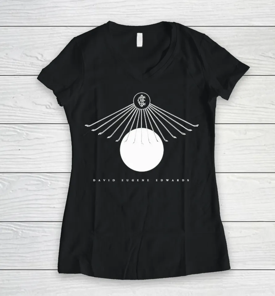 David Eugene Edwards Mercurial Silence Women V-Neck T Shirt