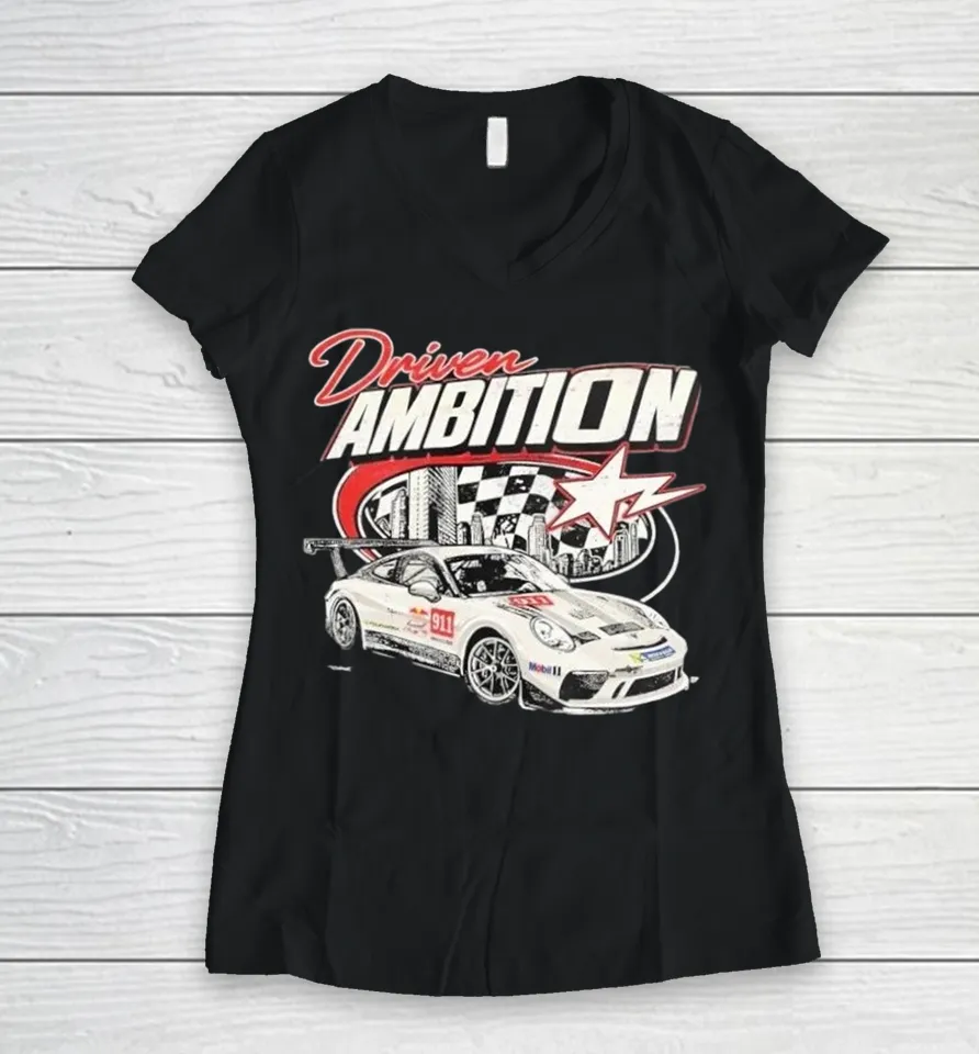 Driven Ambition Racing Shirts 8 Driven Ambition Racing Women V-Neck T-Shirt