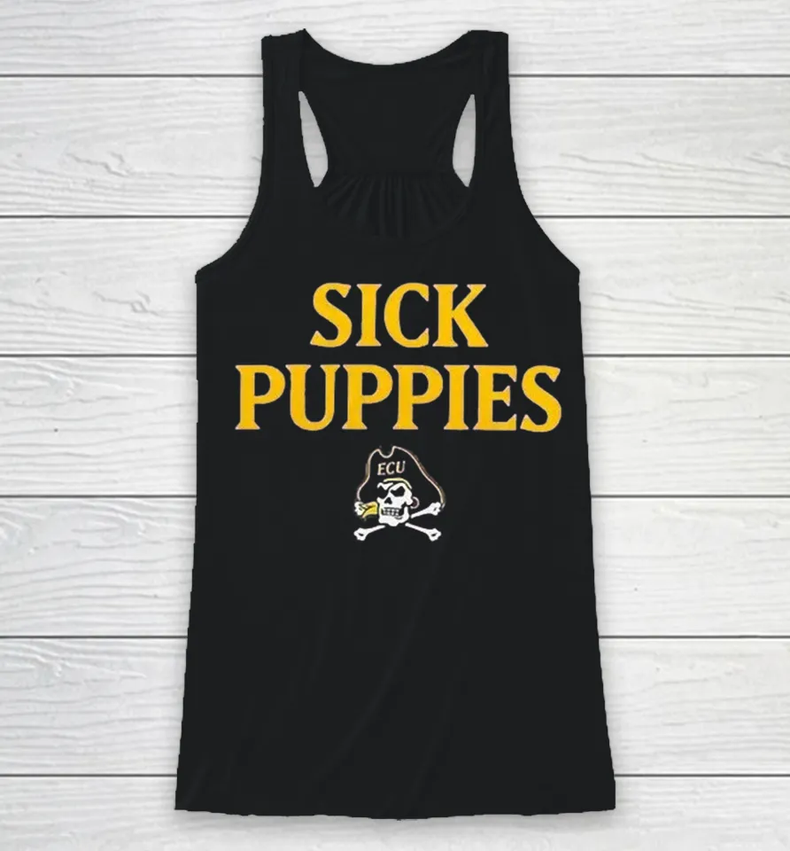 East Carolina Pirates Sick Puppies Racerback Tank