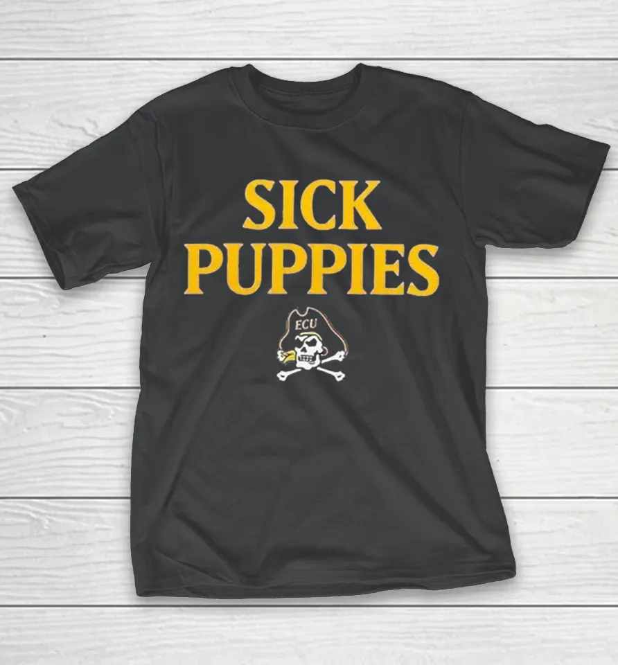 East Carolina Pirates Sick Puppies T Shirt