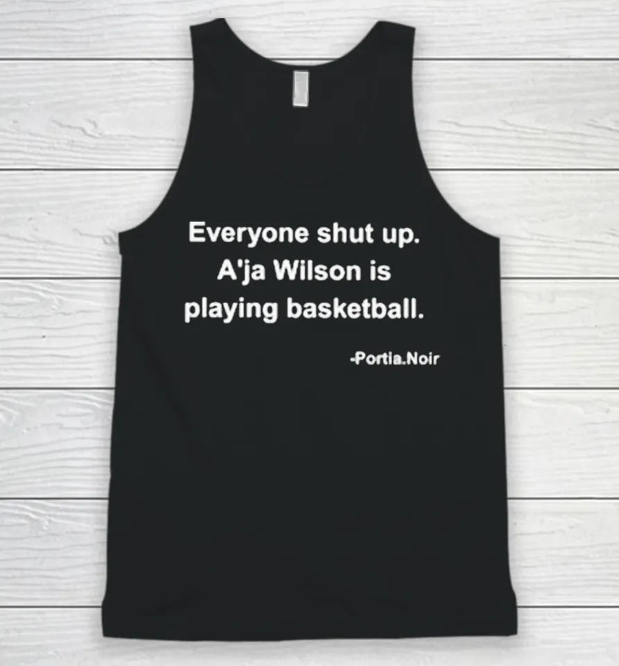 Everyone Shut Up. A’ja Wilson Is Playing Basketball Tank Top