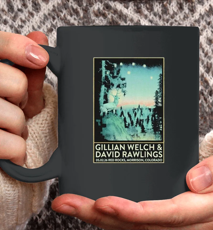 Gillian Welch And David Rawlings Red Rocks In Morrison Co 5 2 2026 Coffee Mug