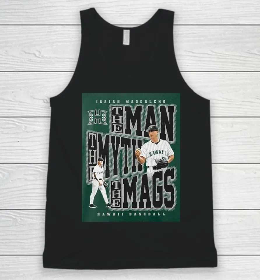 Isaiah Magdaleno The Man, The Myth, The Mags Hawaii Rainbow Warriors Tank Top