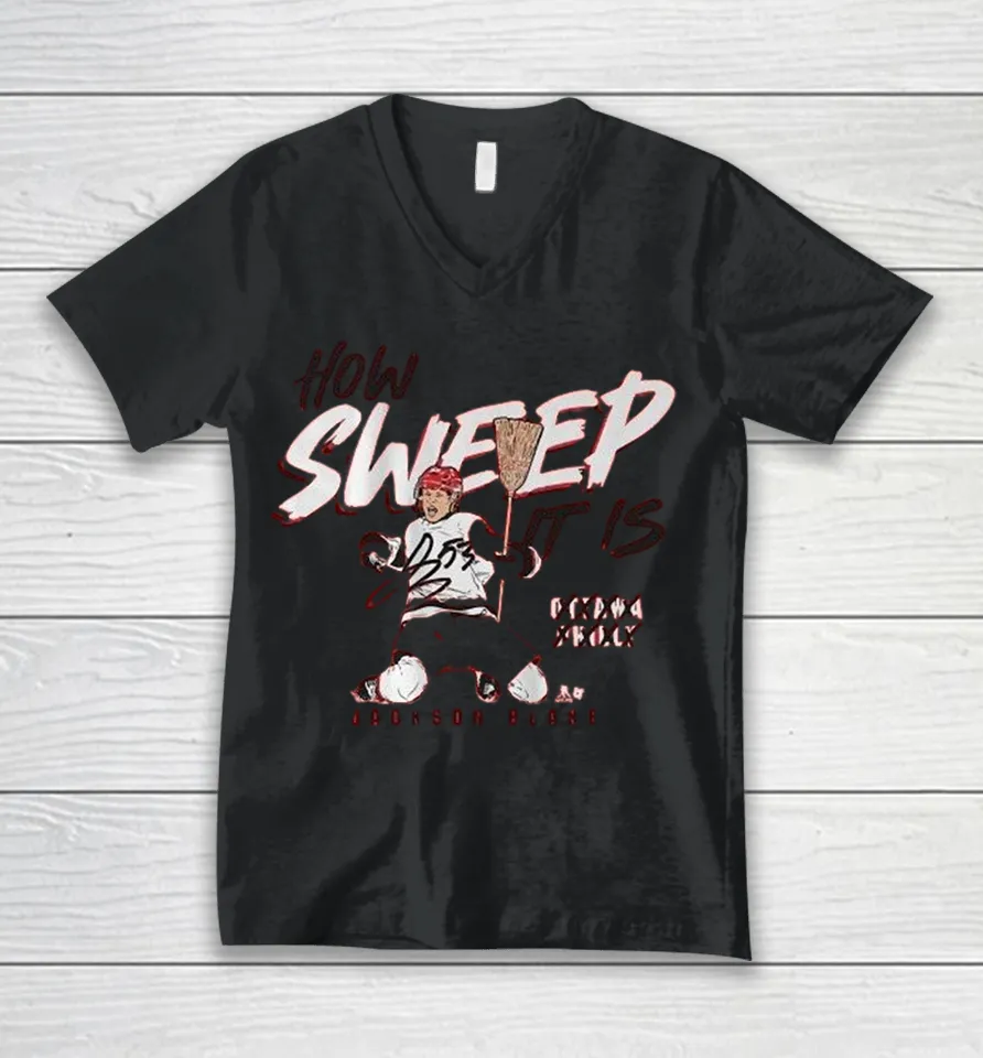 Jackson Blake How Sweep It Is V-Neck T Shirt