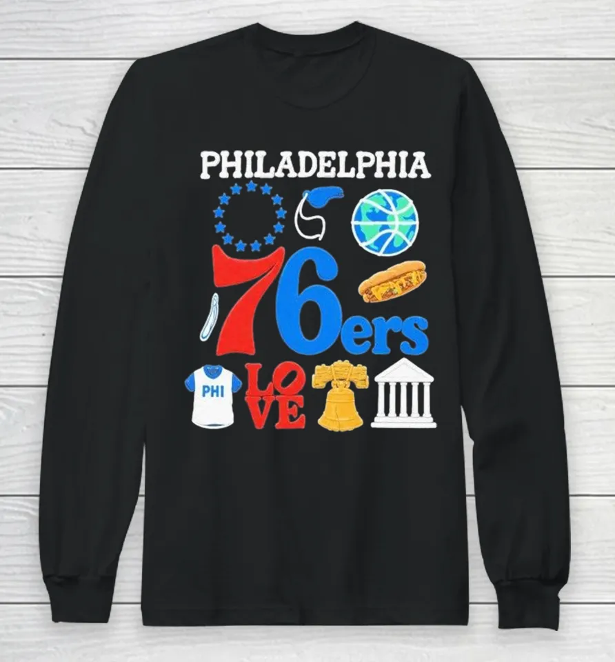Joel Embiid Wearing Philadelphia 76ers Philly Everything Long Sleeve T Shirt