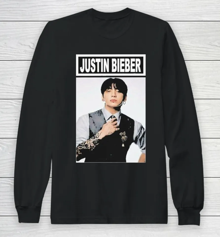 Jung Kook Justin Bieber Long Sleeve T Shirt