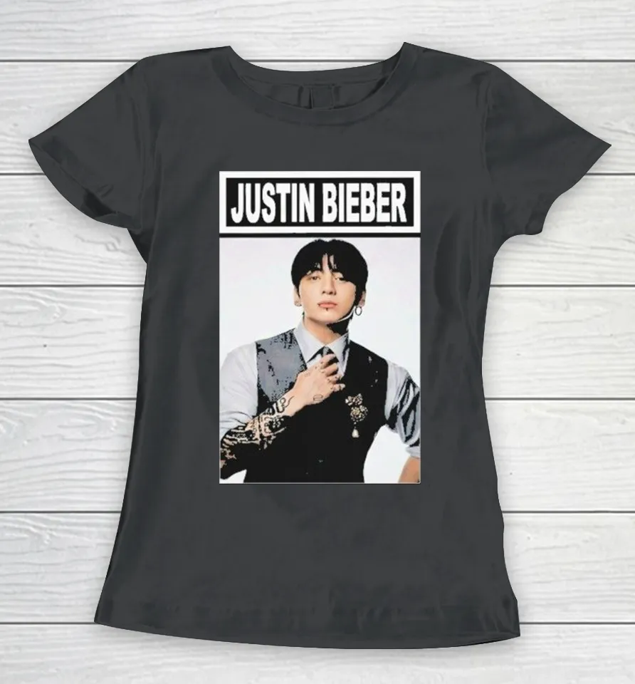 Jung Kook Justin Bieber Women T Shirt