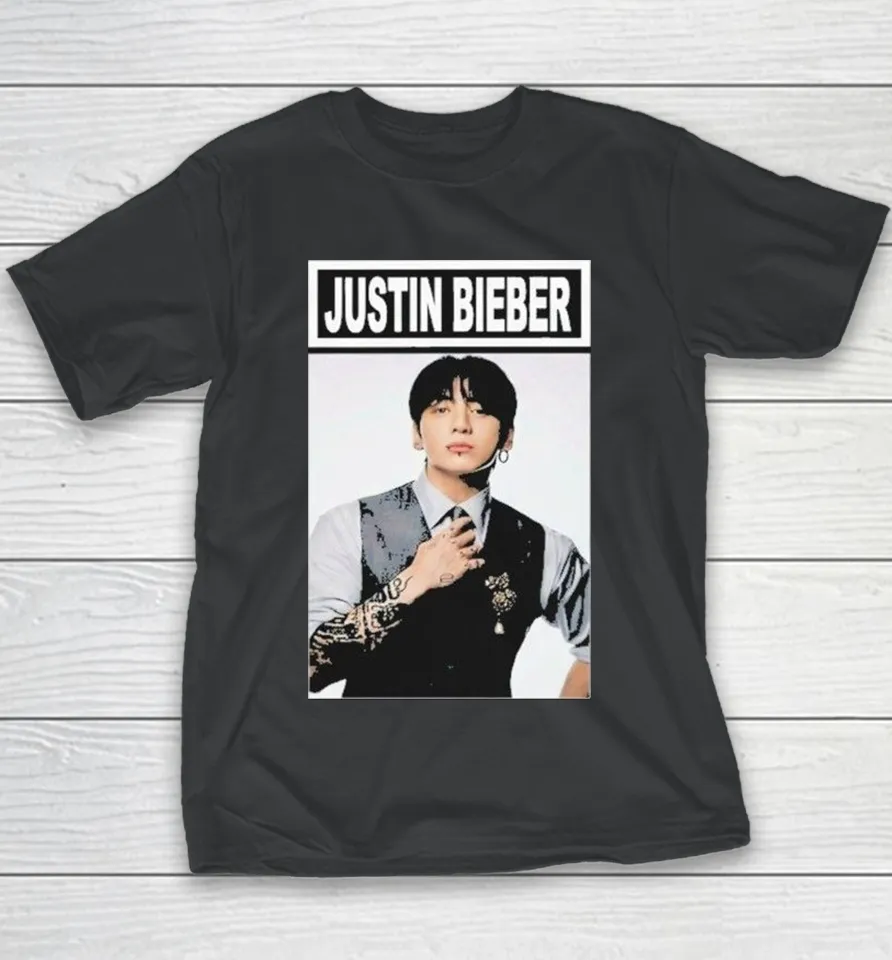 Jung Kook Justin Bieber Youth T-Shirt Jung Kook Justin Bieber Youth T-Shirt