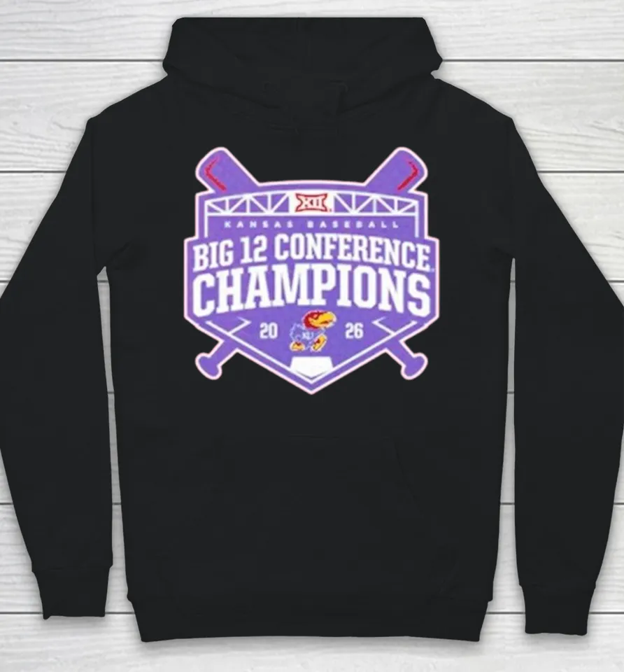 Kansas Jayhawks Big 12 Baseball Regular Season Champions 2026 Hoodie