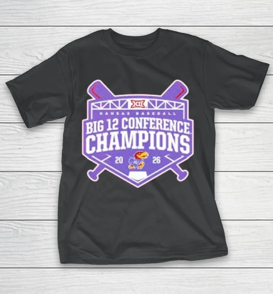 Kansas Jayhawks Big 12 Baseball Regular Season Champions 2026 T Shirt