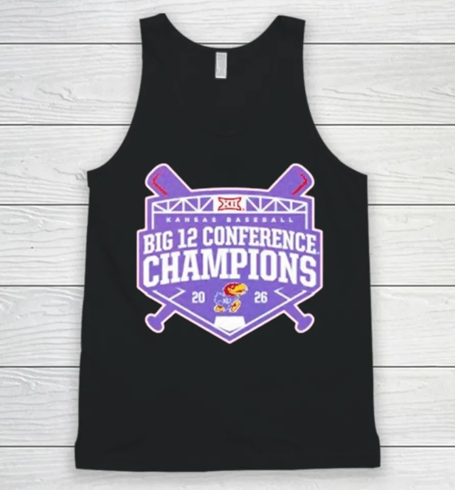 Kansas Jayhawks Big 12 Baseball Regular Season Champions 2026 Tank Top