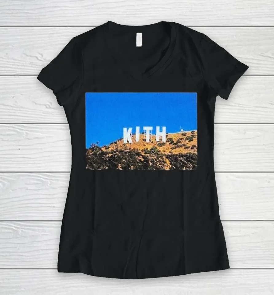 Kith West Hollywood Women V-Neck T Shirt