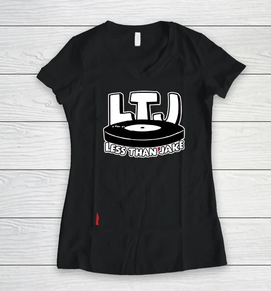 Less Than Jake Non-Fat Wreck Chords Women V-Neck T Shirt