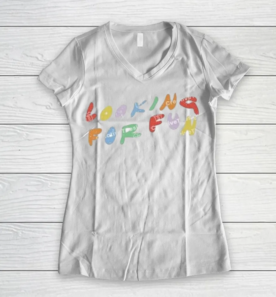 Looking For Fun Shirts 8 Looking For Fun Women V-Neck T-Shirt
