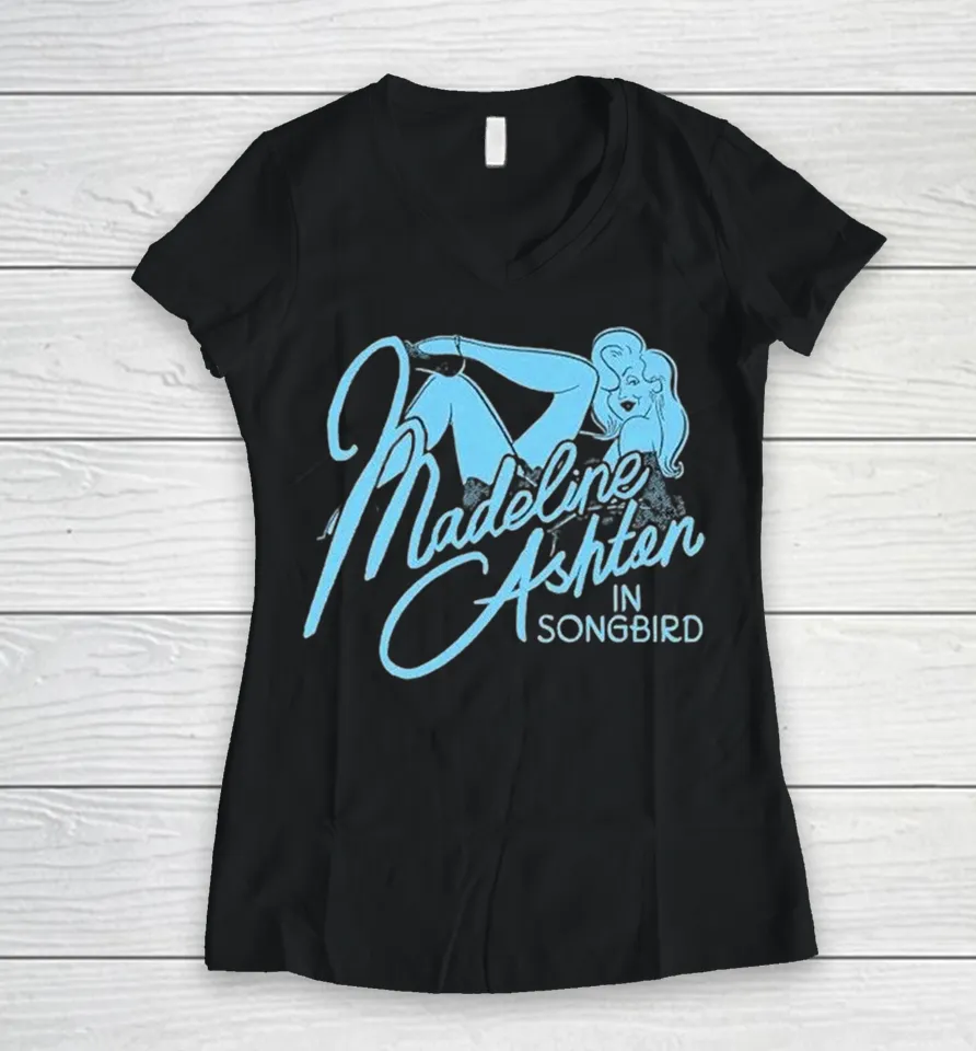 Madeline Ashton In Songbird Women V-Neck T Shirt