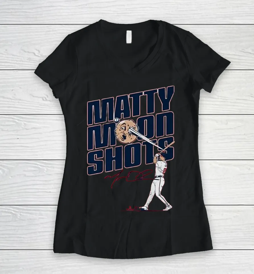 Matt Olson Matty Moonshots Women V-Neck T Shirt