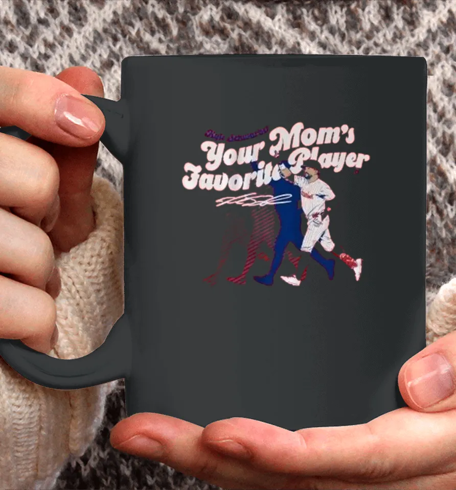 Official Kyle Schwarber Your Mom’s Favorite Player Philadelphia Phillies Coffee Mug