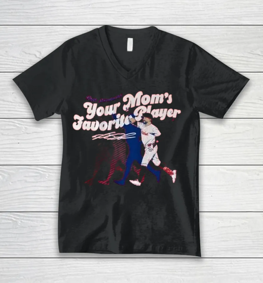 Official Kyle Schwarber Your Mom’s Favorite Player Philadelphia Phillies V-Neck T Shirt