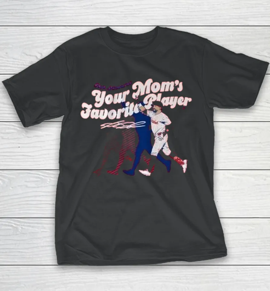Official Kyle Schwarber Your Mom’s Favorite Player Philadelphia Phillies Youth T Shirt