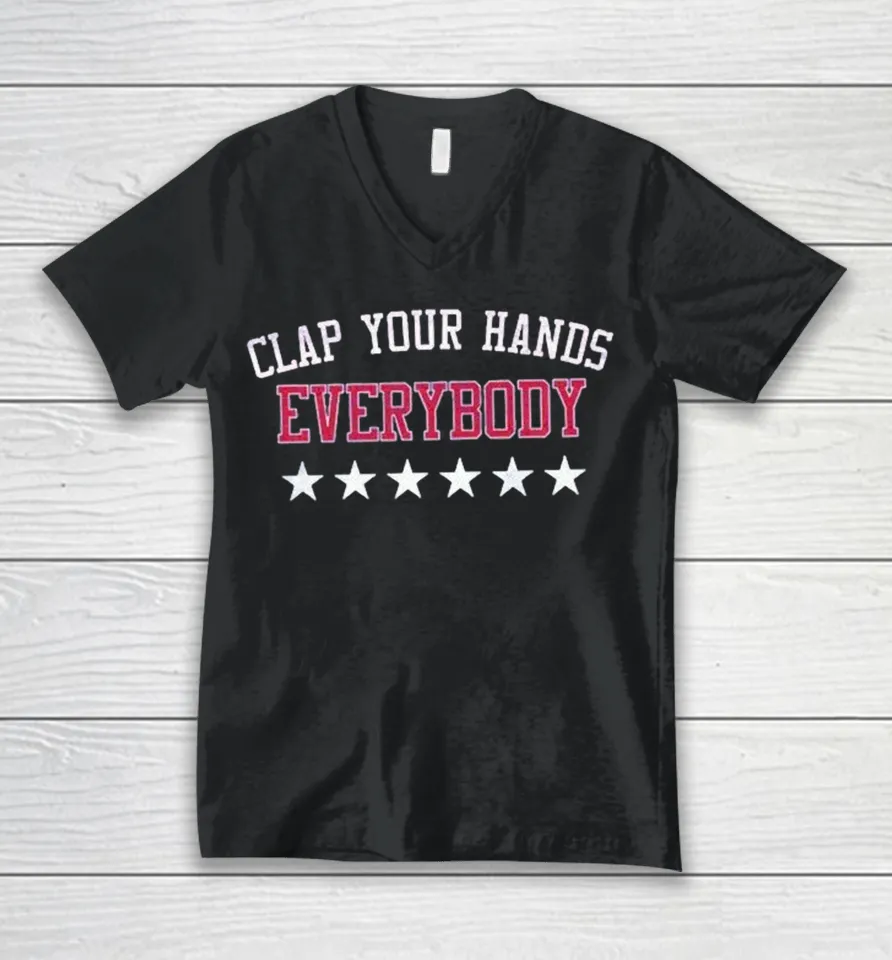 Philadelphia 76ers Clap Your Hands Everybody Stars V-Neck T Shirt