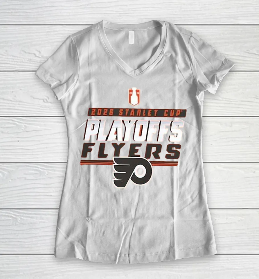 Philadelphia Flyers 2026 Stanley Cup Playoffs Women V-Neck T Shirt