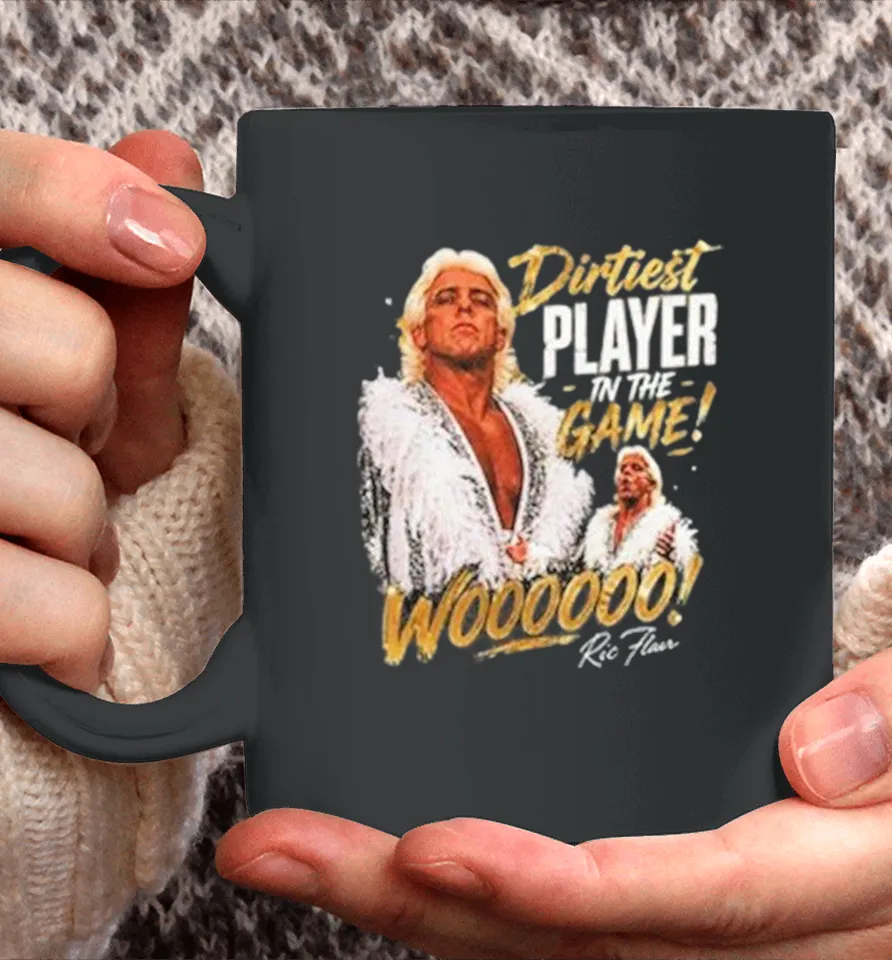 Ric Flair Dirtiest Player In The Game Woo Mug Ric Flair Dirtiest Player In The Game Woo Mug