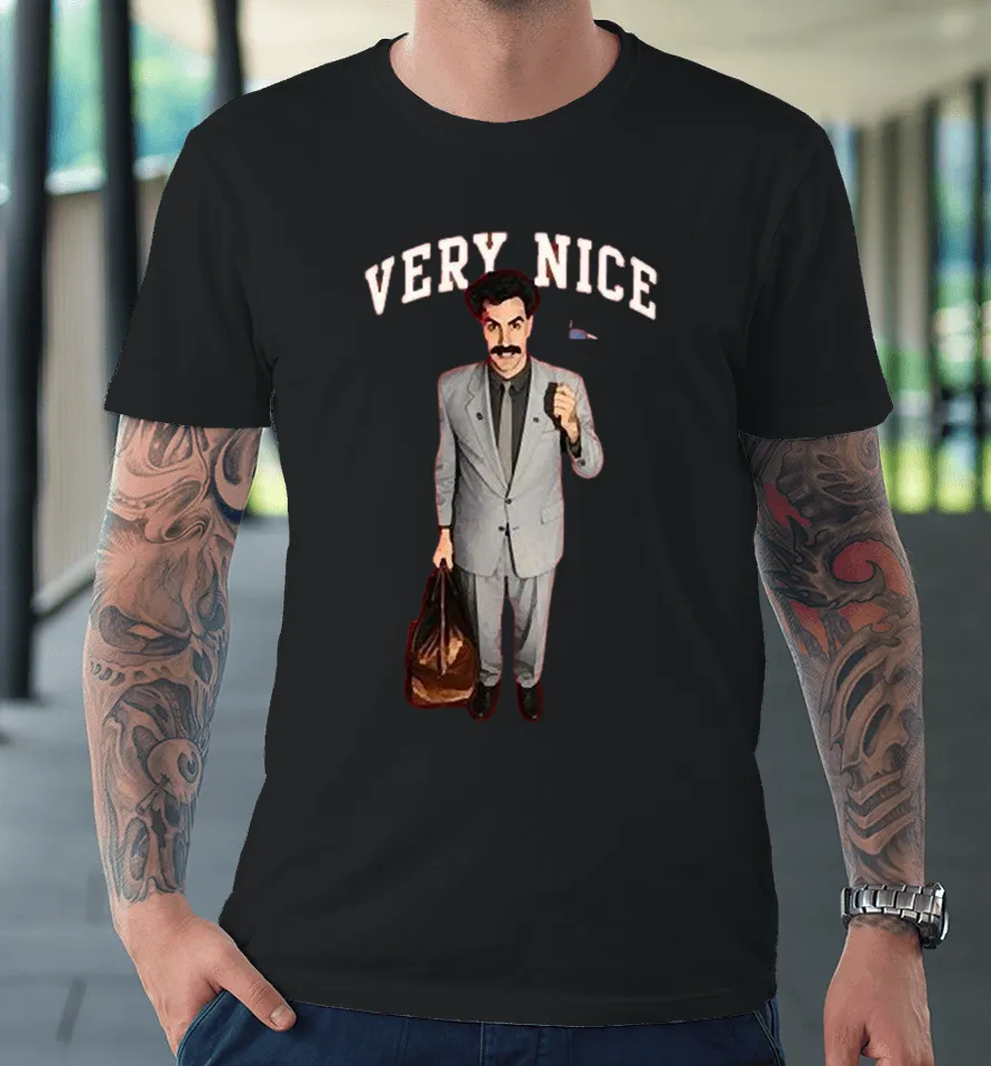 Sacha Baron Cohen Very Nice American Flag Premium T Shirt