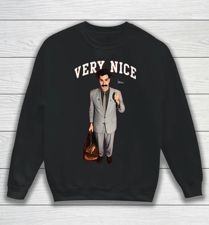 Sacha Baron Cohen Very Nice American Flag Sweatshirt