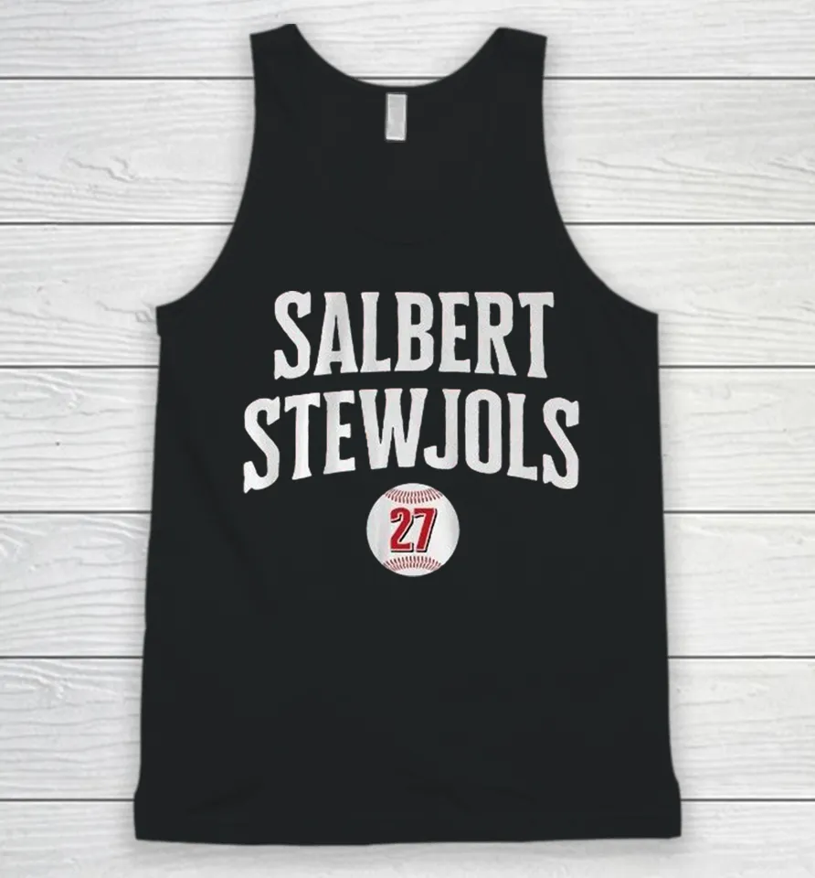 Sal Stewart Salbert Stewjols 27 Baseball Tank Top