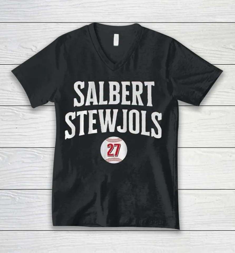 Sal Stewart Salbert Stewjols 27 Baseball V-Neck T Shirt