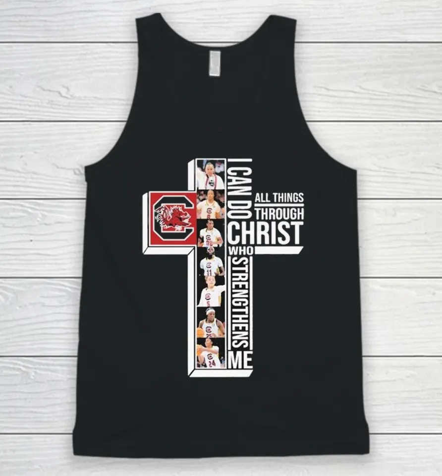 South Carolina Gamecocks I Can Do All Things Through Christ Who Strengthen Me Tank Top
