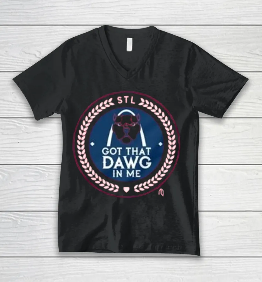 St. Louis Cardinals Got That Dawg In Me HR Chain V-Neck T Shirt