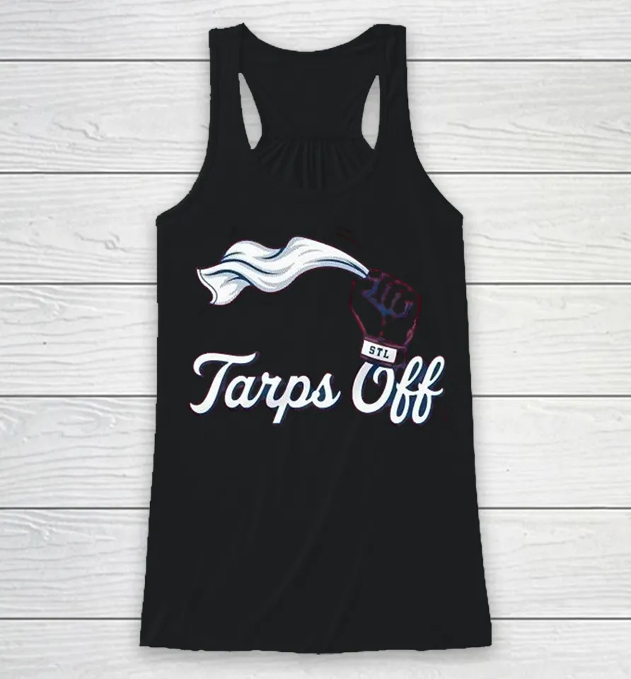St Louis Cardinals Tarps Off Hand Racerback Tank
